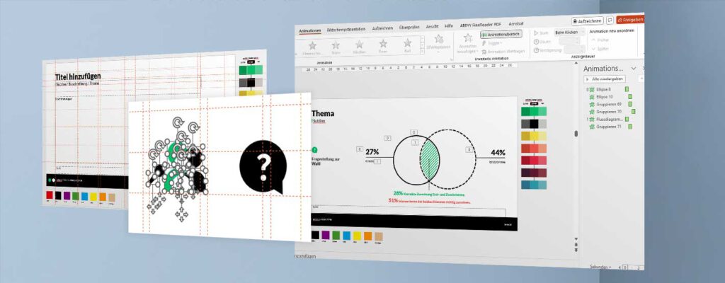 Einfach anpassbare Grafiken, Diagramm und Icons