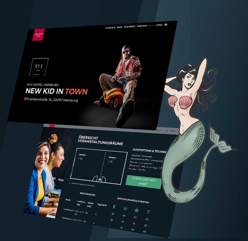 Darkmode & flexible Designanpassung für Untermarke NYX
